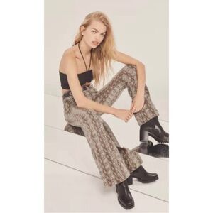 NWT Urban Outfitters Snakeprint Straight Leg Maia Pants